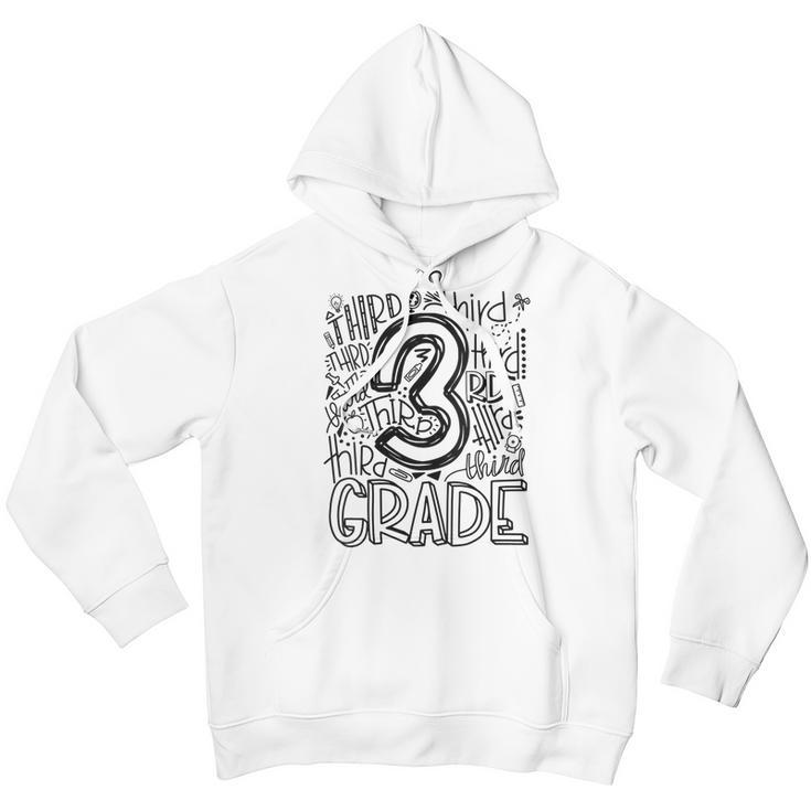 Third Grade Typography For Student&Teacher Back To School Youth Hoodie