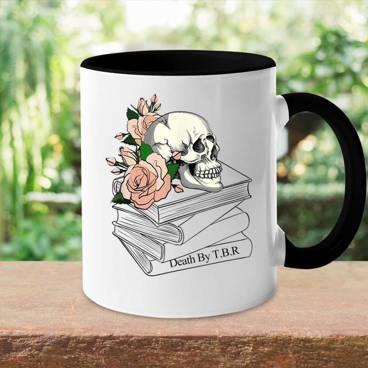 Death By Tbr | To Be Read - Tbr Pile Bookish Bibliophile Accent Mug