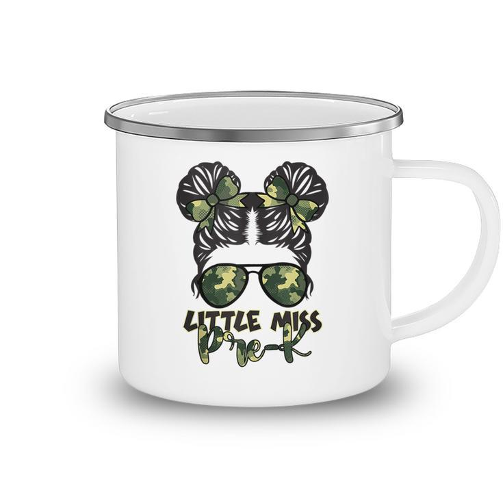 Camo Little Miss Pre-K Messy Bun Teacher And Child  Gifts For Teacher Funny Gifts Camping Mug