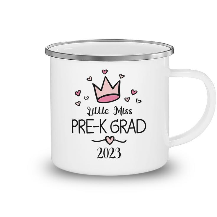 Kids Little Miss Pre-K Grad Preschool Prek Graduation Camping Mug