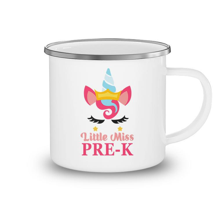 Little Miss Pre-K First Day Of School A Pre-K   Camping Mug