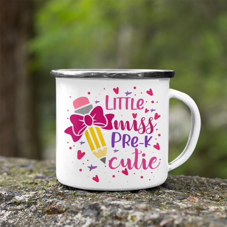Kids Little Miss Pre-K Cutie Back To School Pre-K Baby Girl Top Camping Mug