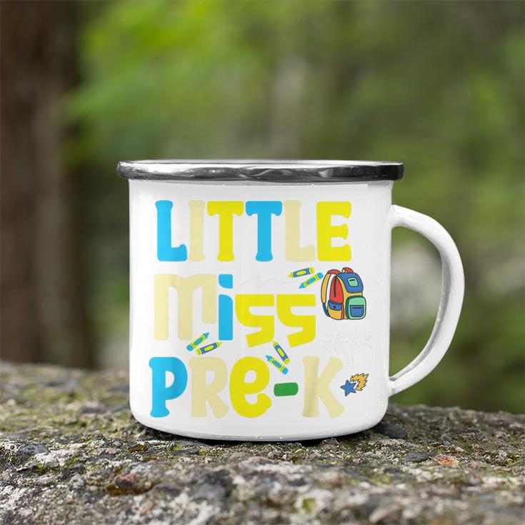 Kids Little Miss Pre-K Girl Back To School Little Miss Gifts Camping Mug
