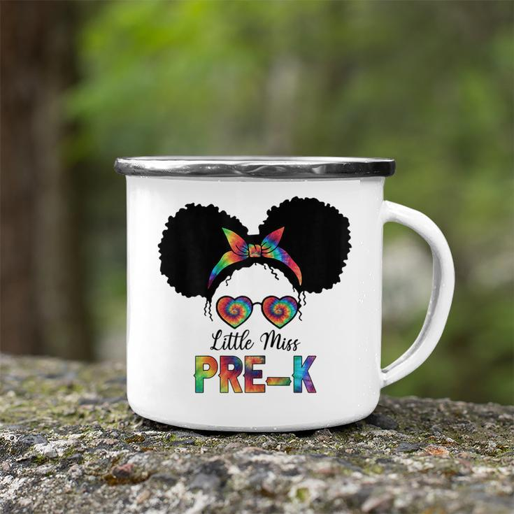 Little Miss Pre-K Black Girls Tie Dye Back To School Gifts Camping Mug