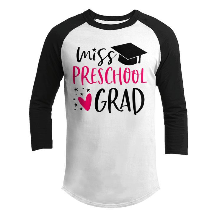 Kids Preschool Graduation  For Girl 2019 Miss Preschool Grad Youth Raglan Shirt