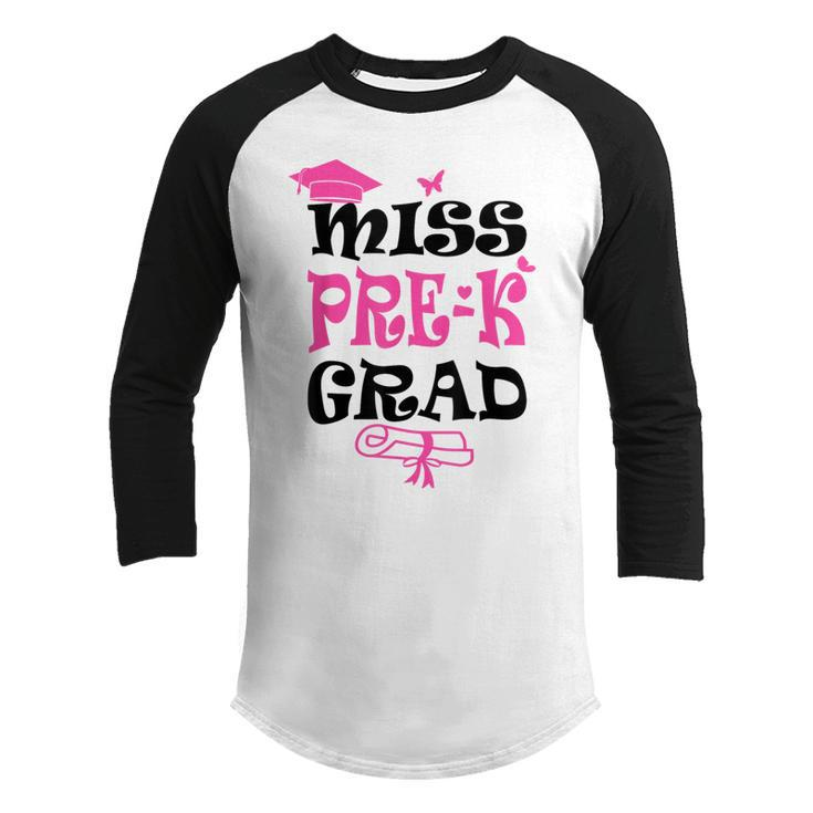 Miss Pre K Grad Girl Cute 2023 Preschool Daughter Graduation  Daughter Gifts Youth Raglan Shirt