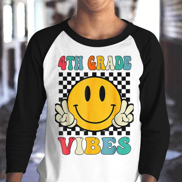 Fourth Grade Vibes Teacher Team 4Th Grade Squad Teacher Gifts Youth Raglan Shirt