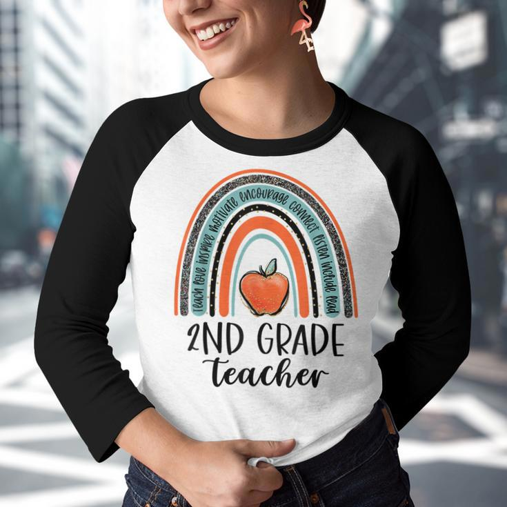 2Nd Grade Teacher Vibes Back To School First Day Teachers Teacher Gifts Youth Raglan Shirt