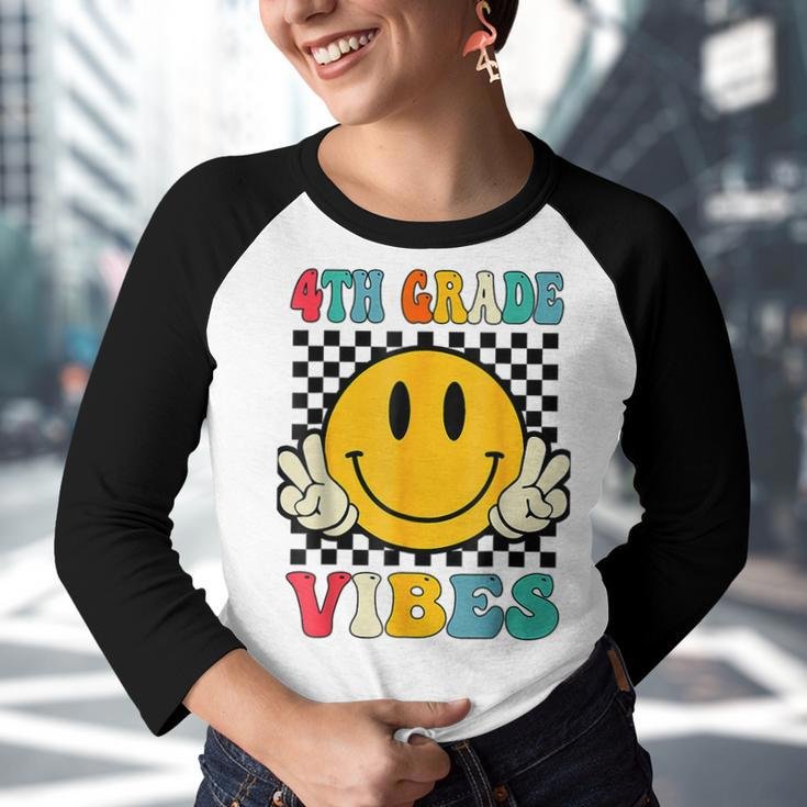 Fourth Grade Vibes Teacher Team 4Th Grade Squad Teacher Gifts Youth Raglan Shirt