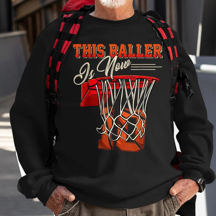 10Th Birthday For Boy Basketball 10 Years Old Kid Gift Sweatshirt Gifts for Old Men