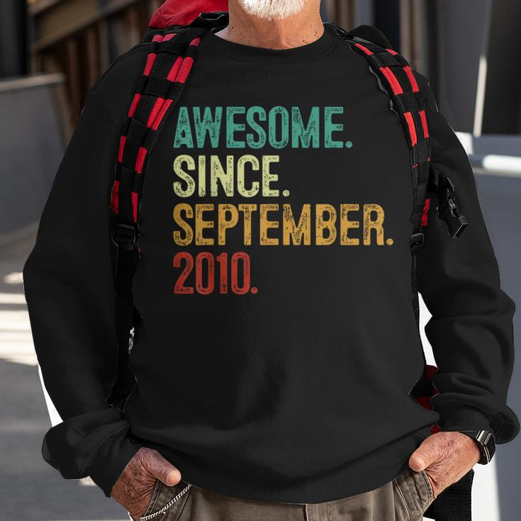 13 Year Old Awesome Since September 2010 13Th Birthday Sweatshirt Gifts for Old Men