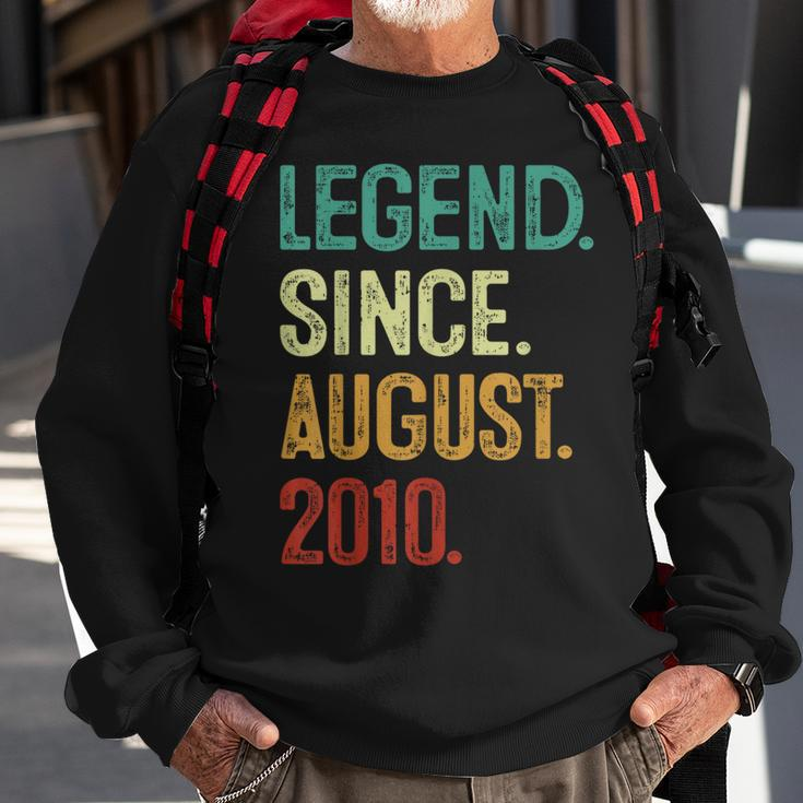 13 Years Old Legend Since August 2010 13Th Birthday Sweatshirt Gifts for Old Men
