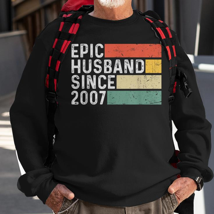 16Th Wedding Anniversary For Him - Epic Husband 2007 Gift Sweatshirt Gifts for Old Men