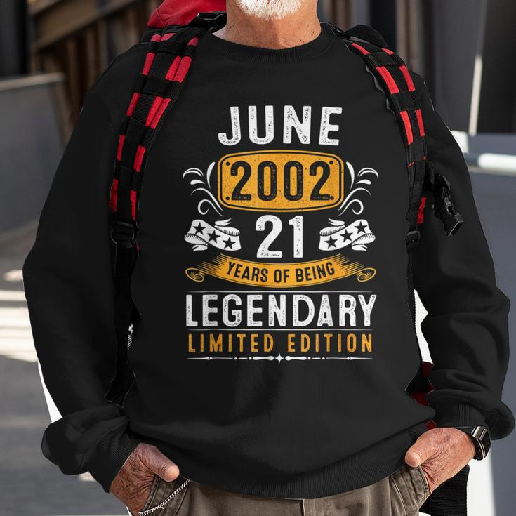 21 Years Old Gifts Vintage June 2002 21St Birthday Gift For Mens Sweatshirt Gifts for Old Men