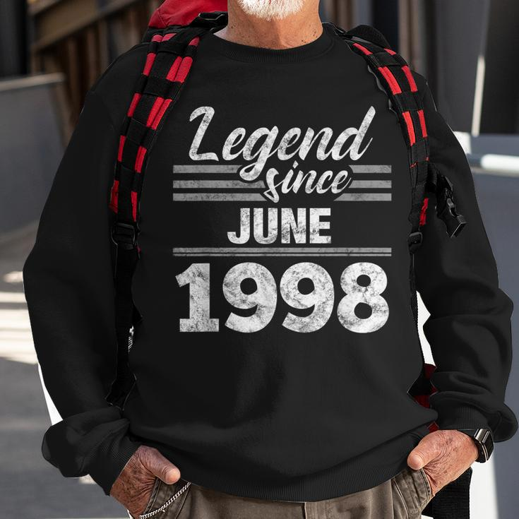 21St Birthday Gift Legend Since June 1998 Sweatshirt Gifts for Old Men