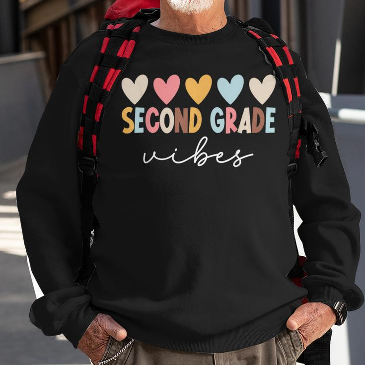 2Nd Grade Vibes First Day Of School Welcome Back To School Sweatshirt Gifts for Old Men