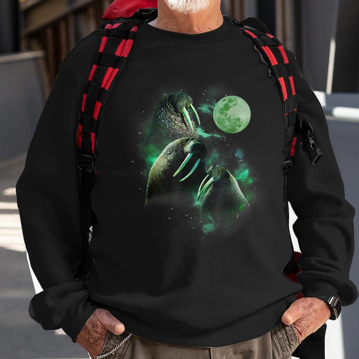 3 Walrus Moon Parody Sweatshirt Gifts for Old Men