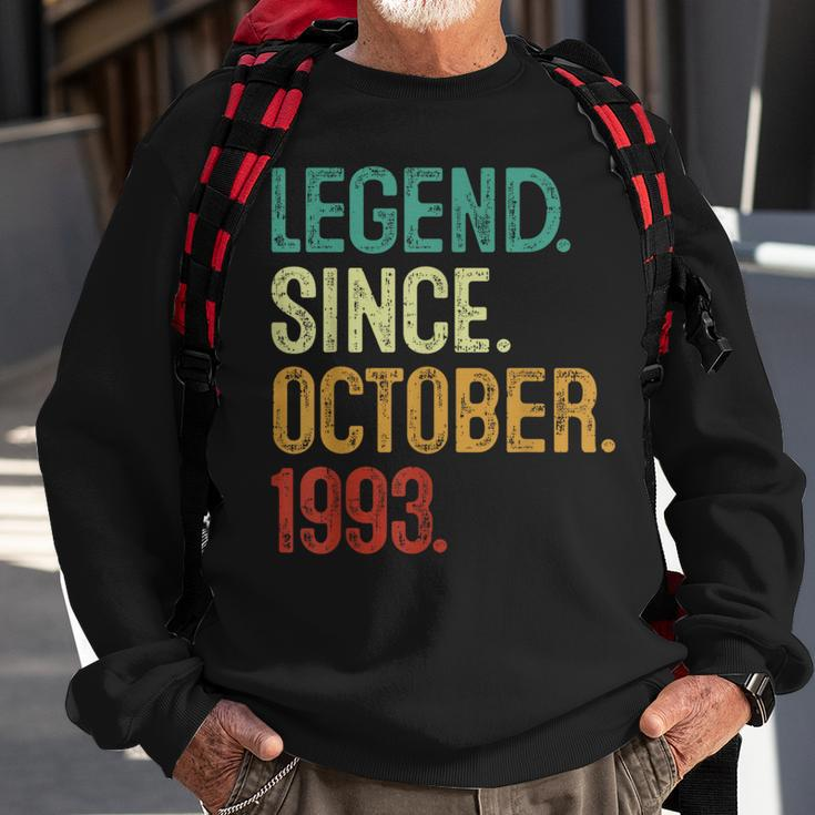 30 Years Old Legend Since October 1993 30Th Birthday Sweatshirt Gifts for Old Men