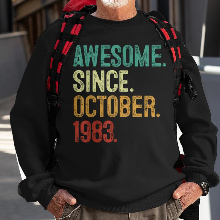 40 Year Old Awesome Since October 1983 40Th Birthday Sweatshirt Gifts for Old Men