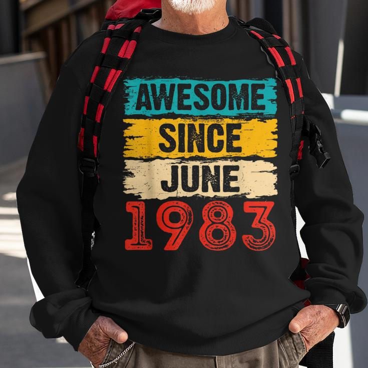 40 Year Old Awesome Since June 1983 40Th Birthday Gifts Sweatshirt Gifts for Old Men