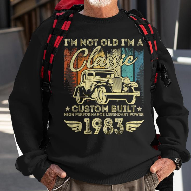 40 Year Old Vintage 1983 Classic Car 40Th Birthday Gifts Sweatshirt Gifts for Old Men