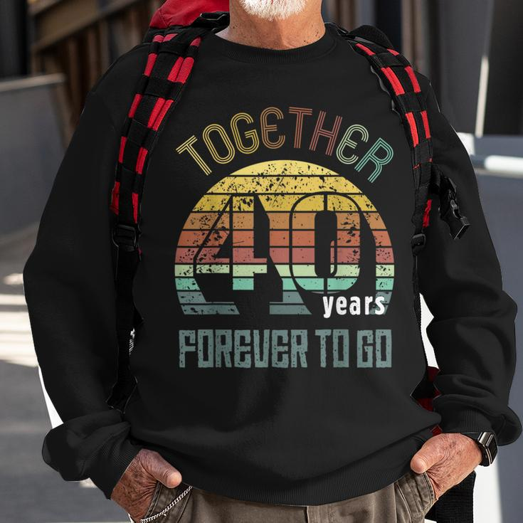 40Th Years Wedding Anniversary Gifts For Couples Matching 40 Sweatshirt Gifts for Old Men