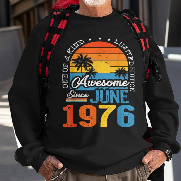 47Th Birthday Vintage June 1976 Made In 1976 47 Years Gift Sweatshirt Gifts for Old Men