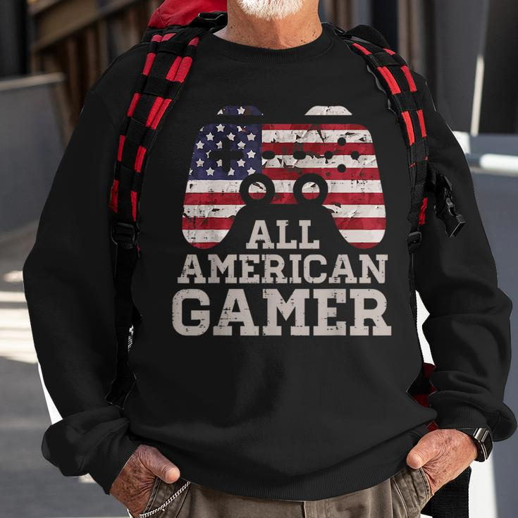 4Th July All American Gamer Patriot Men Boys Kids N Youth Sweatshirt Gifts for Old Men