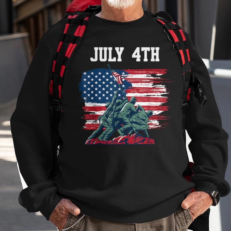 4Th Of July Men Usa American Flag Boys Independence Day Sweatshirt Gifts for Old Men