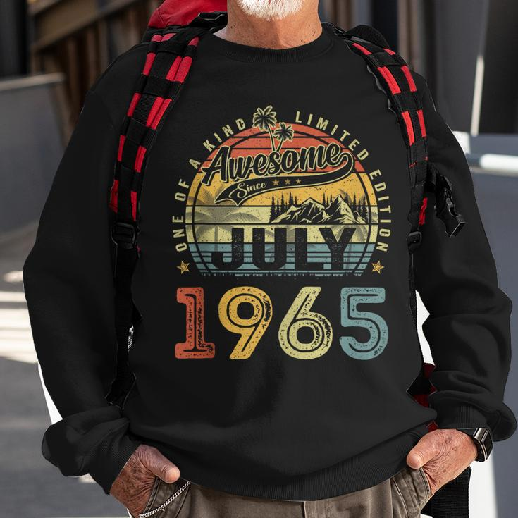 58 Years Old Birthday Awesome Since July 1965 58Th Birthday Sweatshirt Gifts for Old Men