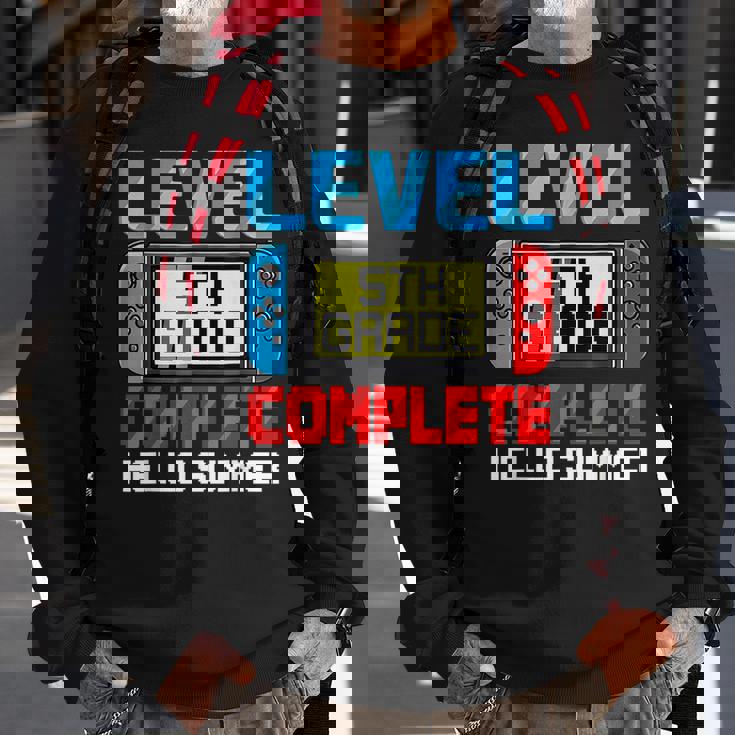 5Th Grade Level Complete Gamer Class Of 2023 Graduation Gift Sweatshirt Gifts for Old Men