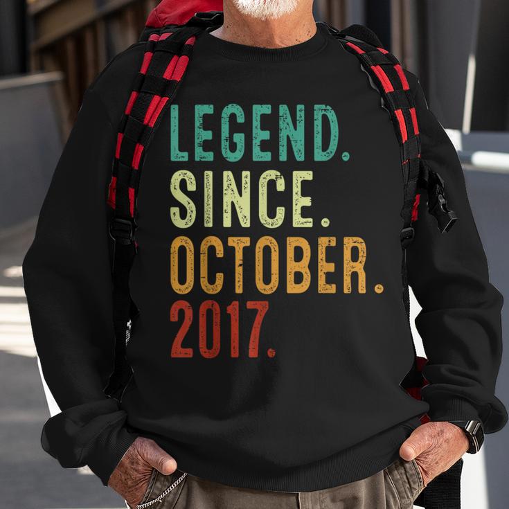 6 Year Old Legend Since October 2017 6Th Birthday Sweatshirt Gifts for Old Men