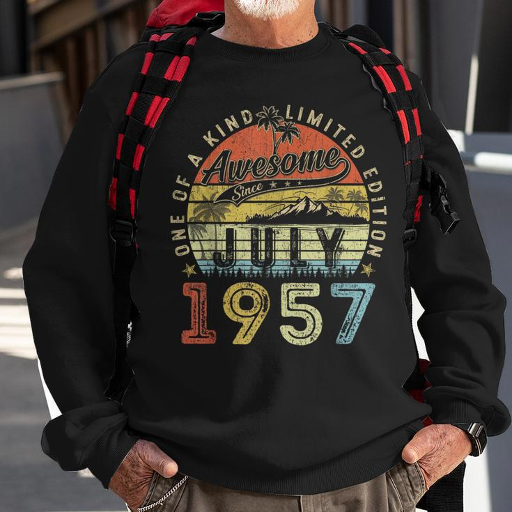 66 Year Old Awesome Since July 1957 66Th Birthday Sweatshirt Gifts for Old Men