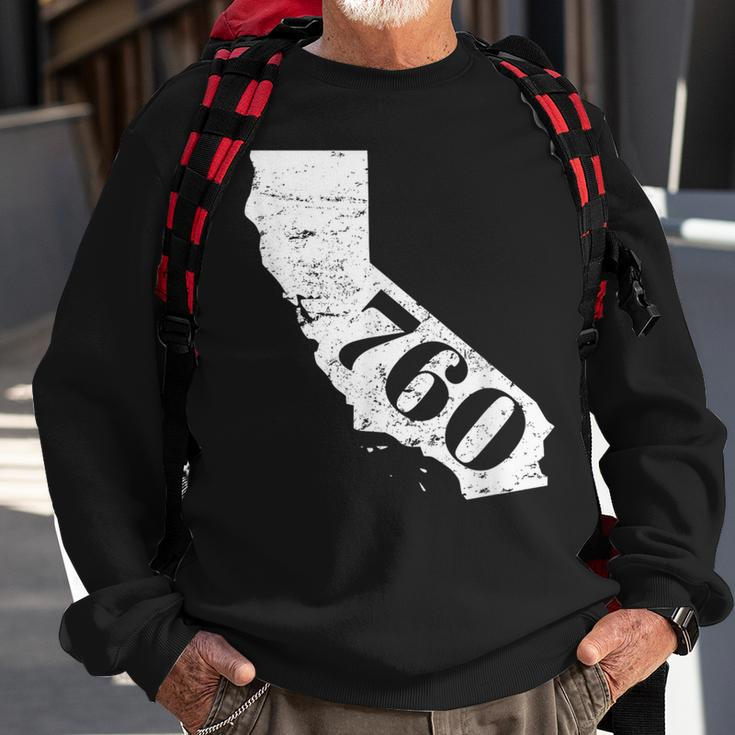760 Area Code Barstow And Palm Springs California Sweatshirt Gifts for Old Men
