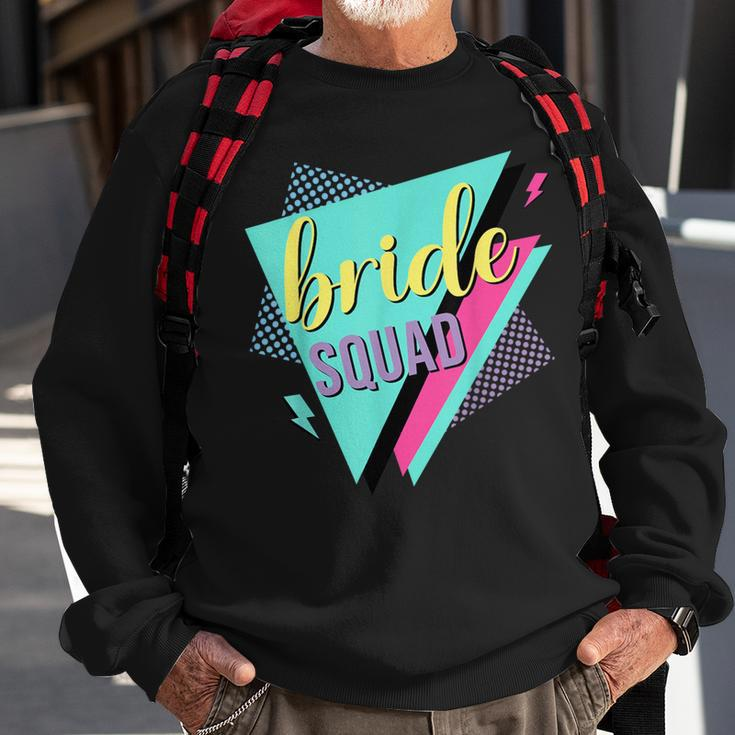 90S Bride Squad Bridesmaid Retro 90S Bachelorette Party Sweatshirt Gifts for Old Men