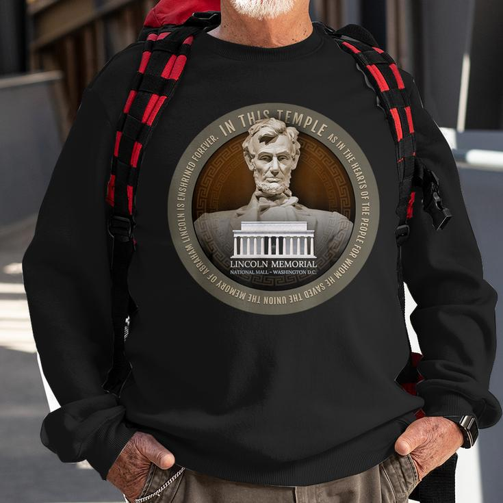 Abraham Abe Lincoln Memorial National Mall Washington DC Sweatshirt Gifts for Old Men