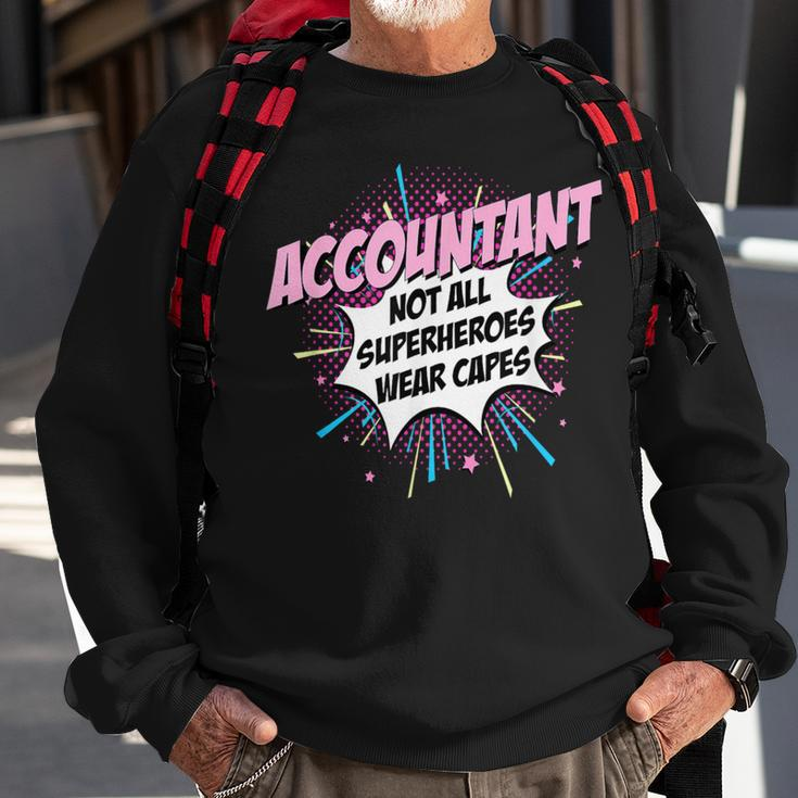 Accountant Superhero Cute Comic Idea Sweatshirt Gifts for Old Men