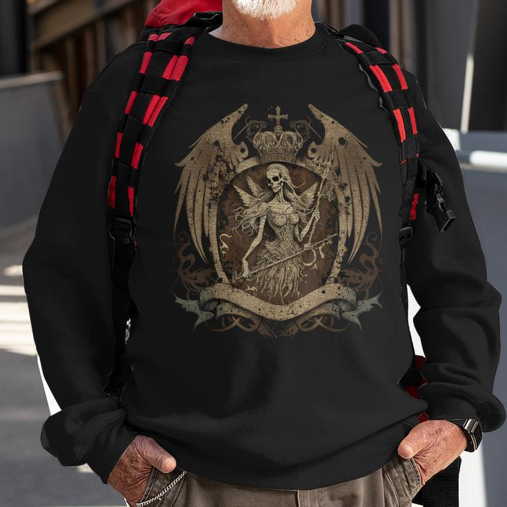 Aesthetic Y2k Fairy Wings Skeleton Alt Grunge Sweatshirt Gifts for Old Men