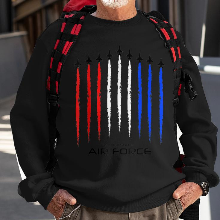 Air Force Us Veterans 4Th Of July American Flag Sweatshirt Gifts for Old Men