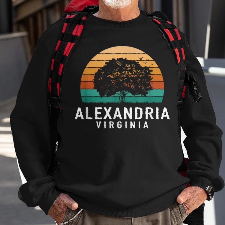 Alexandria Vintage Sunset Virginia Souvenir Sweatshirt Gifts for Old Men