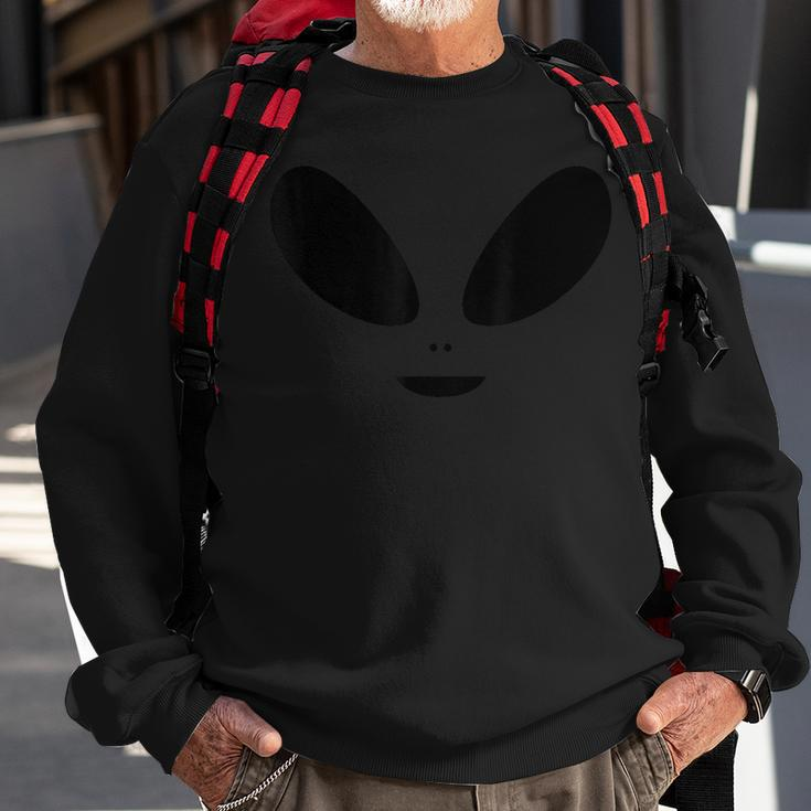 Alien Face Costume Extraterrestrial Halloween Lazy Easy Sweatshirt Gifts for Old Men