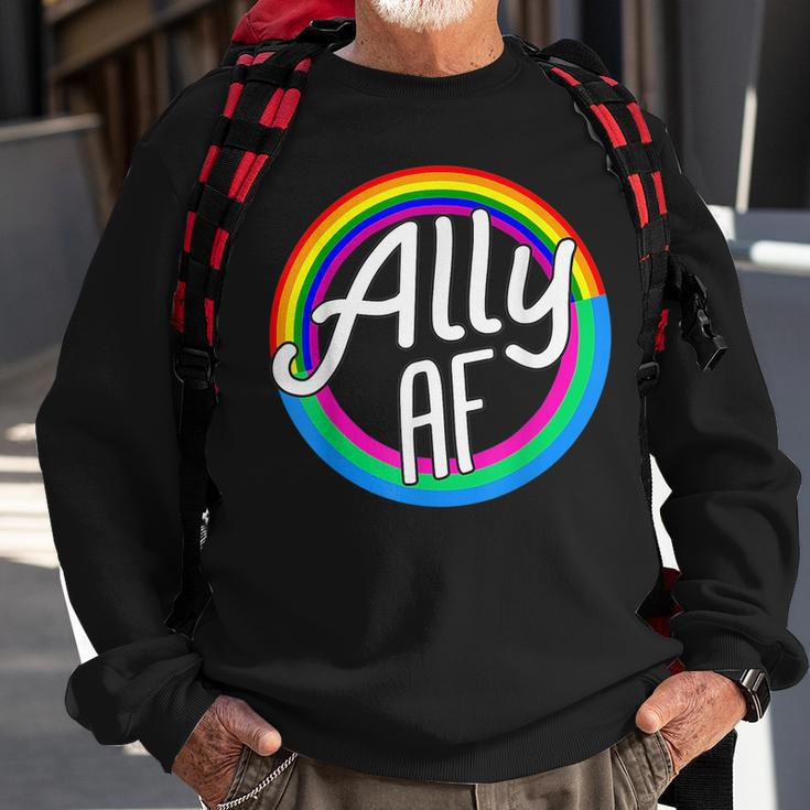 Ally Af Poly Flag Polysexual Equality Lgbt Pride Flag Love Sweatshirt Gifts for Old Men