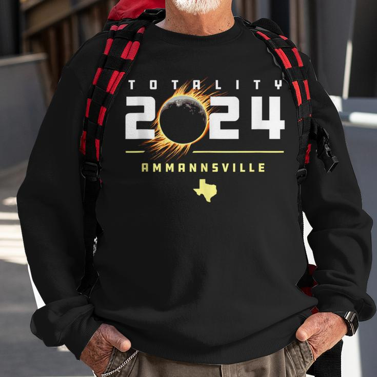 Ammannsville Texas 2024 Total Solar Eclipse Sweatshirt Gifts for Old Men