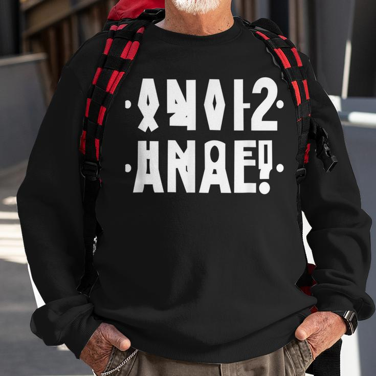 Anal Hidden Message Anal Russian Letter-Russian Letters2021 Sweatshirt Gifts for Old Men