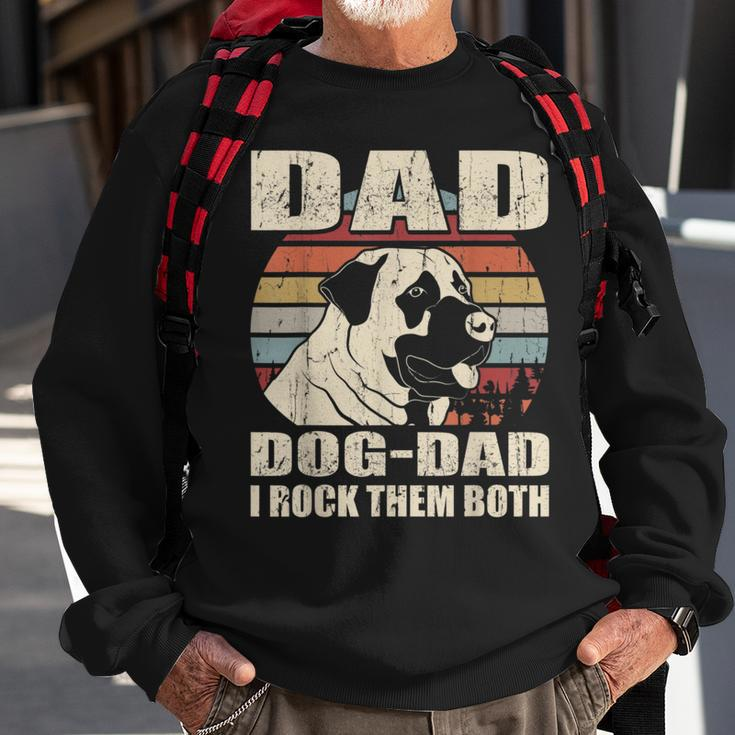 Anatolian Shepherd Dad And Dog Dad I Rock Them Both Vintage Sweatshirt Gifts for Old Men
