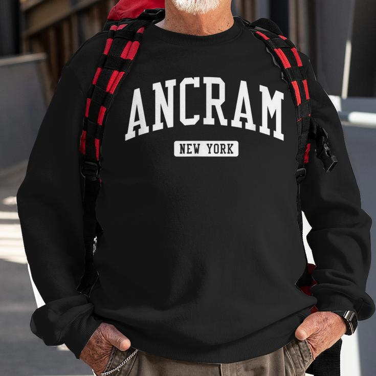 Ancram New York Ny College University Sports Style Sweatshirt Gifts for Old Men
