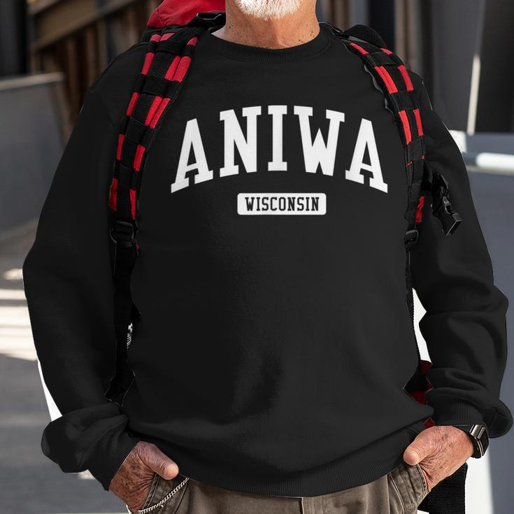 Aniwa Wisconsin Wi College University Sports Style Sweatshirt Gifts for Old Men