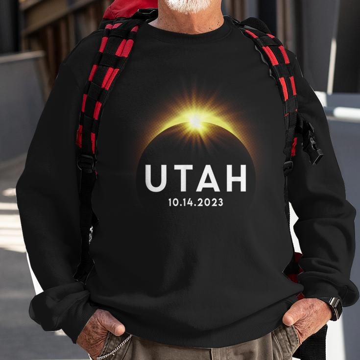 Annular Solar Eclipse October 14 2023 Utah Souvenir Sweatshirt Gifts for Old Men