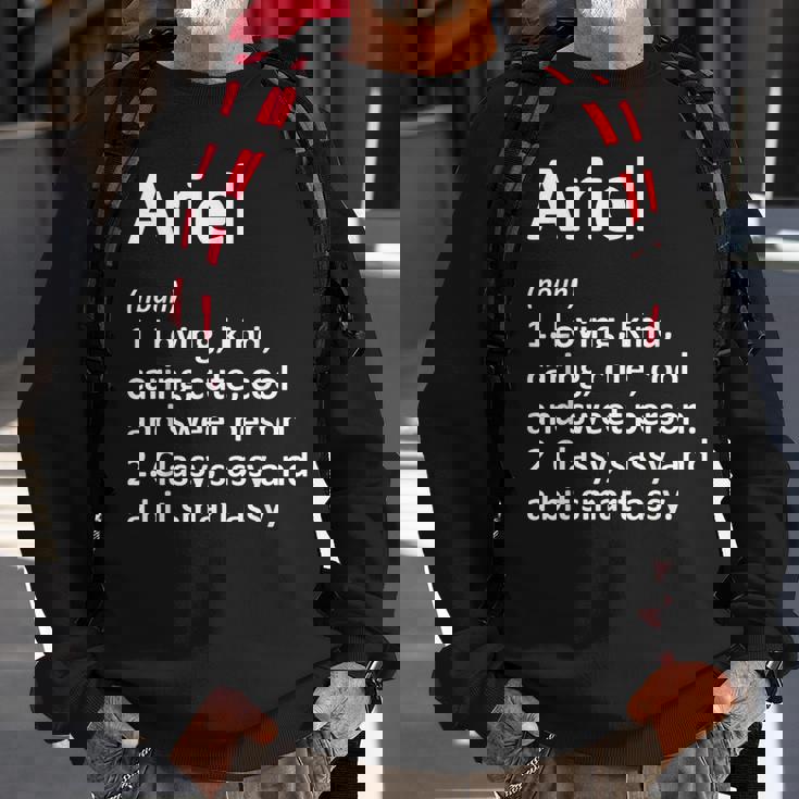 Ariel Definition Personalized Name Birthday Idea Sweatshirt Gifts for Old Men
