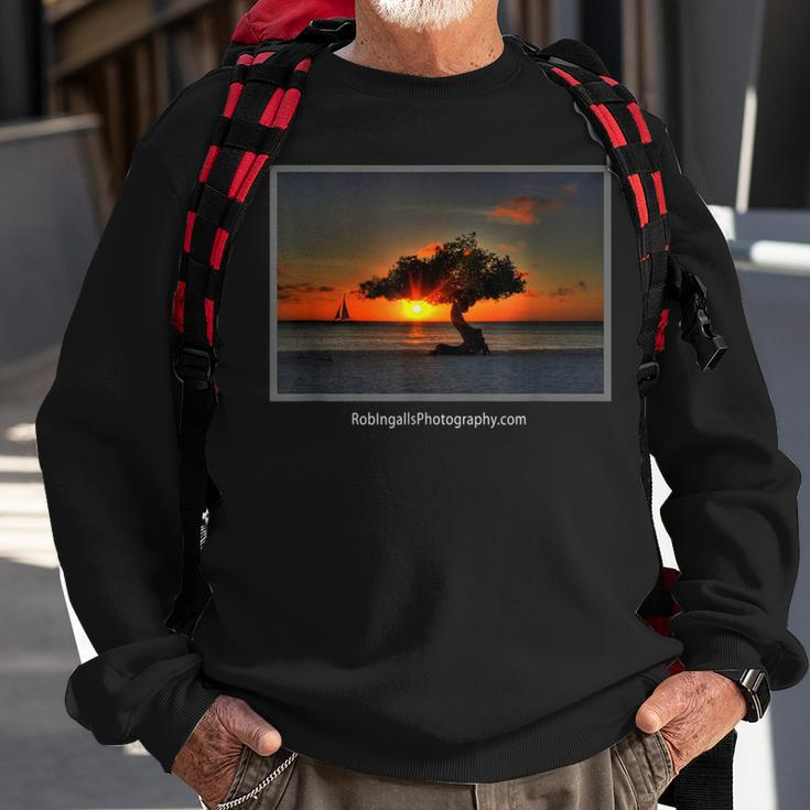 Aruba Divi Tree And Sailboat Sweatshirt Gifts for Old Men
